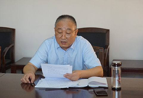 公路工程处党支部召开党史学习教育专题组织生活会